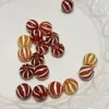 Cuentas de Ágata Roja Sandía, Cuentas Sueltas para Hacer Joyería, Cuentas Espaciadoras, Joyería DIY, Pulseras, Accesorios 599
