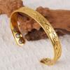 Set de Anillo y Pulsera Vintage de Flores Transfronterizos, Ajustable para Hombres y Mujeres, Pulsera de Árbol de la Vida de Cobre Rojo Cepillado Estilo Antiguo