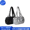 Bolso de Hombro Acolchado de Algodón RPET Estilo Japonés Bolso Cruzado Acolchado de Algodón RPET Transfronterizo Bolso Cubo de Nailon Fábrica Personalizada