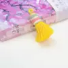 Série Cores de Primavera Borla de Algodão Pequeno Pingente DIY Fio de Algodão Torcido à Mão Borla Pingente de Colar Estilo Étnico Xizang Acessório