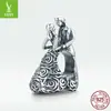 Pulsera romántica de bola original Ziyun de plata, cuentas de plata S925, artesanía vintage, accesorios de cuentas DIY SCC1564