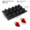 Múltiples Tipos de Moldes de Silicona para Pastel de Mousse de Fruta Realista: Pera, Manzana, Piña, Durazno, Arándano 3D, Durian, Frambuesa