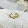 Nuevo Anillo de Apertura de Flor de Mariposa Morada Romántica Estilo Chino Esmalte Goteo de Aceite para Mujeres Nicho Versátil Dulce Elegante