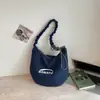 Bolso bandolera casual de cuadros con diseño único, bolso de hombro casual estilo coreano para mujer, bolsa de mano ligera de gran capacidad para el día a día