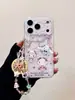 Cisne Fofo Sanrio Adequado para Capa de Celular Apple 17Promax Iphone16 Bolsa 14 Desenho Animado 15 Rígido 13