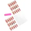 Uñas Postizas Portátiles Estilo Francés Populares de Xiaohongshu con Diamantes Brillantes, Degradado Rosa Nude, Arte de Uñas Ojo de Gato, Uñas Postizas de Lujo Ligero y Gama Alta