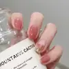 Unhas Postiças Curtas Personalizadas no Atacado, Adesivos de Unha Embalados, Unhas Usáveis, Arte de Unha Ilustrada, Unhas Postiças