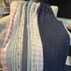 Calça de Pijama Xadrez de Camadas Alta Feminina Fina para Caminhada Simples Casual Solta Usável Super Longa para Casa