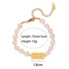 Juego de Accesorios de Perlas Simples Populares de Primavera Europeos y Americanos Acero Titanio Nicho Lujo Accesible Diseño Pulsera Collar para Mujer