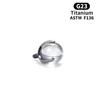 Nuevo Piercing G23 de Titanio Labret Stud Tres Puntas Rosca Externa Stud para Ceja Clavícula Perla Ópalo Accesorio de Joyería de Repuesto