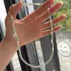 Novo Colar de Pérolas com Aventurina Verde Estilo Chinês para Mulheres, Elegante e Moderno, Luxo Leve, Design Exclusivo, Corrente de Clavícula em Camadas