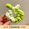 Ligas Gruesas Elásticas para el Cabello Tejidas a Mano de Color Dopamina, Alta Elasticidad Duraderas Bandas Elásticas Hechas a Mano