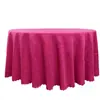 Venta caliente banquete de bodas fiesta hotel uso mantel redondo de jacquard de poliéster de 120 pulgadas