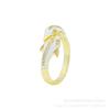 En stock de fábrica accesorios de joyería de cobre microincrustados chapado en cobre 18K real anillo de delfín microincrustado anillo de aceite de goteo nicho
