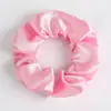 Scrunchies Europeus e Americanos Transfronteiriços 58 Cores Elásticos de Cabelo de Cetim Brilhante Elásticos de Cabelo de Cetim Simples de Cor Sólida Elásticos de Cabelo para Rabo de Cavalo Alto para Mulheres