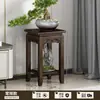 Suporte de flores novo estilo chinês suporte de flores antigo suporte de flores prateleira de armazenamento multifuncional prateleira para vasos de flores de varanda prateleira de armazenamento de várias camadas