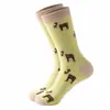 Calcetines de longitud media con estampado de animales de dibujos animados, los más vendidos transfronterizos nuevos para AliExpress y Amazon, absorbentes de sudor, casuales y versátiles