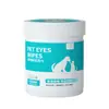 Toallitas para ojos de mascotas al por mayor para limpieza de lágrimas de gato, toallitas de tela no tejida, suciedad ocular para perro y gato, toallitas universales para mascotas
