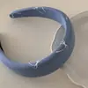 Diseño Estilo Coreano Lazo Cuenco Grande Simple Versátil Tendón de Goma Gradiente Azul Tela Accesorios para el Cabello