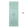 Venta al por mayor del fabricante Esterilla de Yoga de Caucho PU Caucho Natural Antideslizante Línea de Postura Esterilla de Fitness Esterilla de Lujo Esterilla de Yoga Engrosada