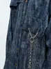 Jaqueta Bonita Piqué Masculina Primavera e Outono 2025 Marca de Tendência High Street Estilo Hong Kong Estilo Japonês Harajuku Tendência Coreana Jaqueta Solta