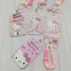 Portatarjetas con Cuerda Corta de Cuentas de Silicona Kitty para Niña, Portatarjetas Kt Gato Lindo Gato Funda Protectora para Tarjeta de Autobús Correa para Colgar Portatarjetas de Campus