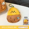 Estojo de Fone de Ouvido Fofo de Batata Doce para Meninas, Porta-Moedas Criativo, Pingente de Cabo de Dados e Bolsa de Armazenamento de Batom em Formato de Batata Doce