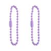 Cadena de metal de 12 cm con cuentas de color caramelo, accesorios de joyería para hacer tú mismo, etiqueta, cadena de cuentas, llavero, colgante, material
