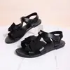 Sandalias Planas de Talla Grande de Verano 2026 Moda Europea y Americana Sandalias con Velcros y Moño para Mujer Venta al por Mayor