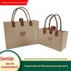 Bolsa Tote de Feltro Urso Lancheira Bolsa de Feltro Grande Capacidade Viagem Ombro Compras Atacado Fivela de Couro Bolsa Tote de Feltro