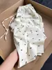 Pantalones Casuales de Pierna Ancha con Estampado de Lazo para Mujer Verano Delgados Talla Grande mm Gordo Holgados Look Adelgazante Estilo Coreano Drapeados Rectos