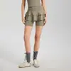 Pantalones de Yoga Falsos de Dos Piezas de Tiro Alto con Falda para Correr al Aire Libre, Shorts Ajustados Transpirables para Fitness, Falda de Baile
