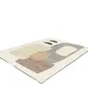 Alfombra para sala de estar, sofá, mesa de café, alfombra de terciopelo de cristal moderna y simple para mesita de noche de dormitorio, alfombra antideslizante resistente al desgaste para el hogar