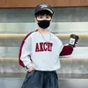 Sudadera para niño, top de manga larga de otoño para niños, nuevo estilo coreano elegante para niño pequeño, cuello redondo, camiseta básica, primavera y otoño 2026