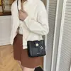 Bolso Cruzado de Cubo para Hombro para Mujer 2025 Nuevo Estilo Color-Blocking Fresco Diseño Texturizado de Moda Elegante