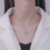 Alas de Ángel s925 versión coreana de simple Joker lujo ligero completo de diamantes Smart Wings collar para clavícula femenino nicho al por mayor