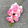 Orquídea Phalaenopsis Simulada con 7-9 Flores, Impresa en 3D, para Exhibición en Hogar, Hotel, Boda y Salón de Ceremonias, Flor Phalaenopsis Simulada de 9 Flores