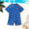 Traje de baño nuevo para niños Traje de baño de una pieza Treasure para hombre Traje de baño de una pieza de dibujos animados para bebé Tiburón de coche Calzoncillos de natación Transfronterizo