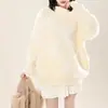 Nuevo Suéter Dulce Suave y Esponjoso Estilo Japonés Coreano Otoño/Invierno para Mujer Estilo Holgado Perezoso Tejido de Punto con Patrón de Diamantes Top Primavera/Otoño