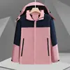 Jaqueta Impressão de Logo Personalizado Roupa de Trabalho para Exterior Bordado Tudo-em-Um à Prova de Vento com Forro de Lã Roupa de Trabalho Jaqueta Promocional para Grupo