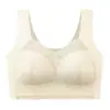 Ropa Interior Transfronteriza de Talla Grande Sin Aros Push-Up de Encaje Estilo Chaleco Sin Costuras para Mujer Bra de Talla Grande de Comercio Exterior Europeo y Americano