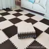 Alfombra Dormitorio Habitación Completamente Cubierta Felpa Manta de Cabecera Hogar de Niña Sala de Estar Esterilla de Espuma para Piso Alfombra Peluda Empalmada