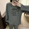 Pijama de Algodón Puro para Mujer en Primavera y Otoño Estilo Coreano Casual y Dulce Ins Conjunto de Pantalones de Manga Larga Ropa de Casa Holgada Se Puede Usar Afuera
