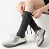 Nuevos Calcetines JK de Primavera y Verano con Lazo, Dulce Estilo Universitario, Calcetines Finos Transpirables de Alta Elasticidad Amigables con la Piel para la Pantorrilla para Mujer