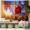 Pano de Fundo de Natal Decoração de Lareira de Natal em Estilo Europeu Foto Transmissão ao Vivo Pano Pendurado Decoração de Evento de Feriado Tapeçaria Fotográfica