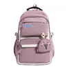 Estudante do Ensino Fundamental Estudante do Ensino Médio Mochila Feminina Versátil Grande Capacidade Estilo Japonês Bolsa de Ombro Duplo Pequena Fresca Alta Aparência Redução de Carga Mochila Tendência