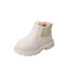 Botas Infantis Inverno Novo Estilo Botas de Couro Aveludado Engrossado para Meninos Botas Curtas Quentes de Pelúcia com Zíper Lateral Exportação
