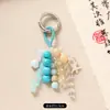 Colgante de Bolsa de Cristal Tejido a Mano, Nuevo Llavero de Cuenta Bodhi Semilla Cumplidora de Deseos Estilo Chino, Decoración Artística para Bolsa