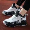 Venta Directa de Fábrica Zapatos de Baloncesto de Cuero de Primavera para Niños, Zapatos Deportivos Antideslizantes para Niños, Zapatos Transpirables para Entrenamiento al Aire Libre para Niños Mayores