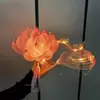Kit de Materiales para Linterna de Loto Colgante DIY, Linterna Luminosa Portátil Estilo Antiguo, Accesorio de Fotografía Hanfu Hecho a Mano